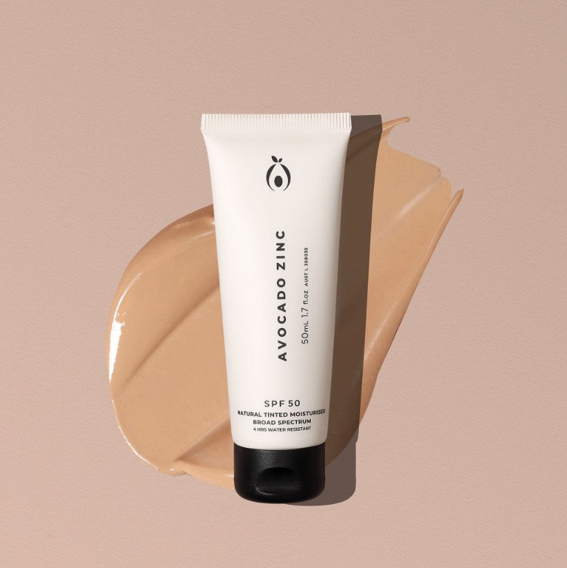 Avocado Zinc - SPF 50 - Natural Tinted Moisturiser - 50ml